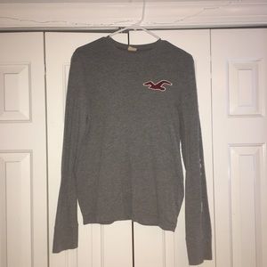hollister logo shirt long sleeve